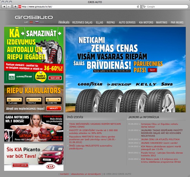 GROS AUTO, 1. attēls