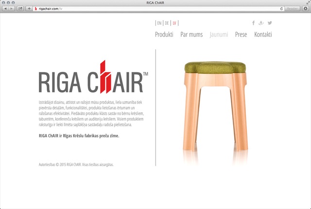 RIGA ChAIR, 1. attēls